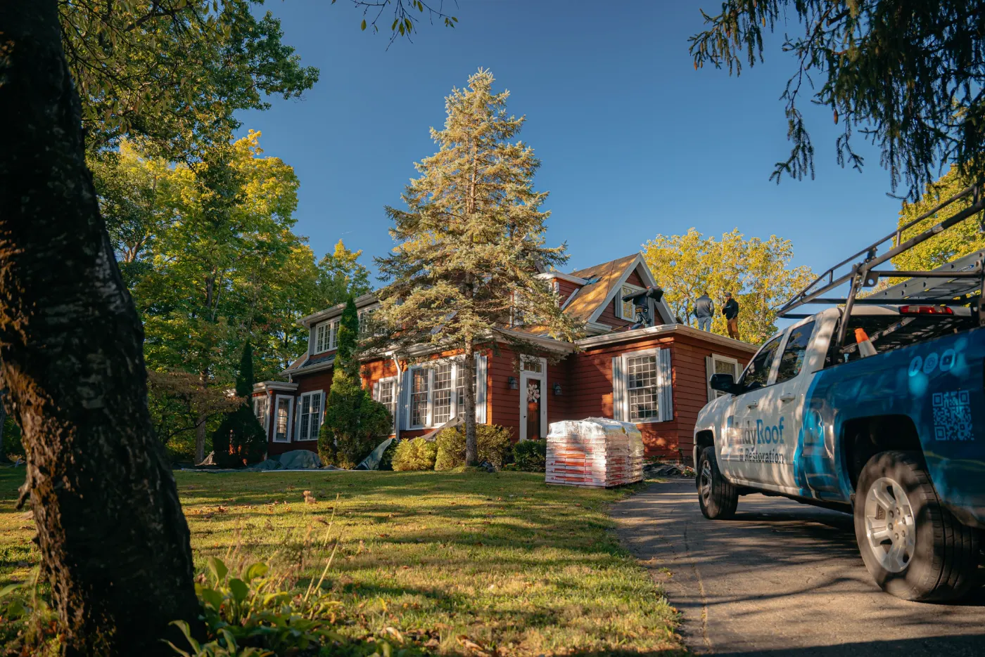 Roof inspection documented on a Knollwood Farms home